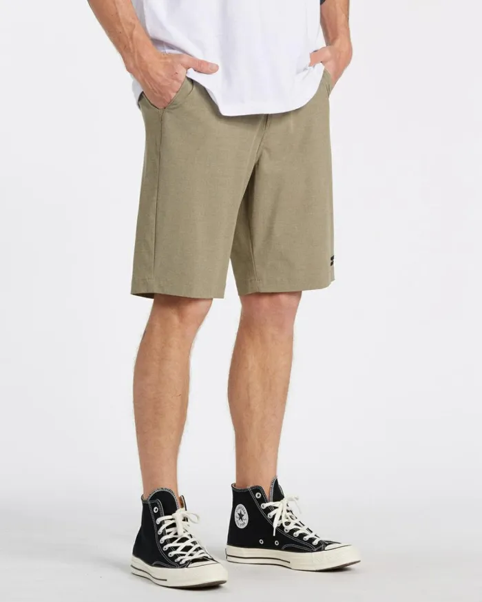 Crossfire Mid Submersible Shorts 19034 Khaki Men Billabong Shorts