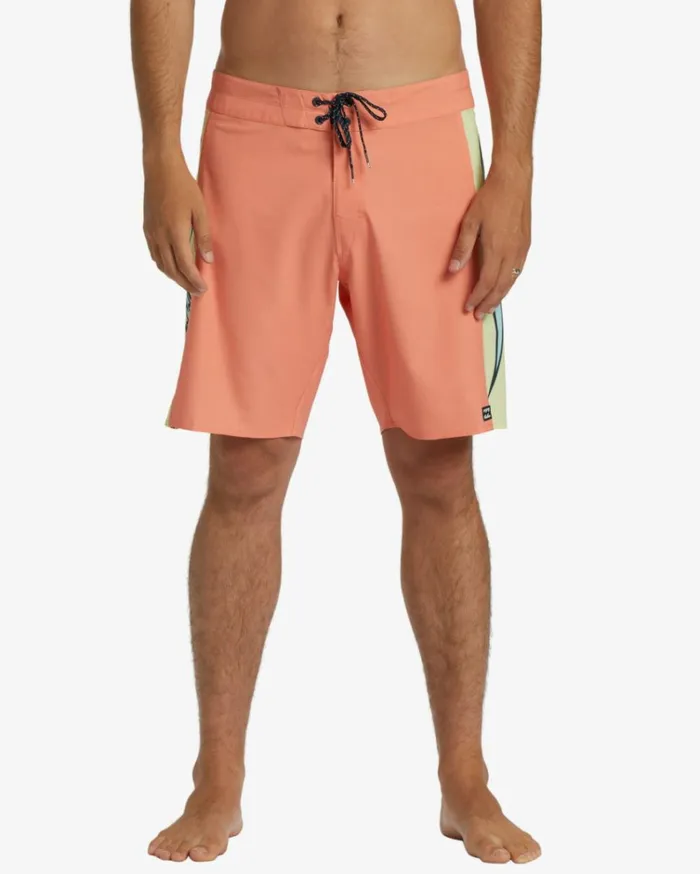 D Bah Airlite Performance 19034 Boardshorts Neon Melon Men Billabong Performance Boardshorts