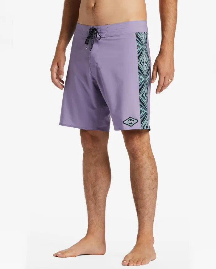 D Bah Ciclo Pro Performance 18034 Boardshorts Purple Haze Men Billabong Long Length