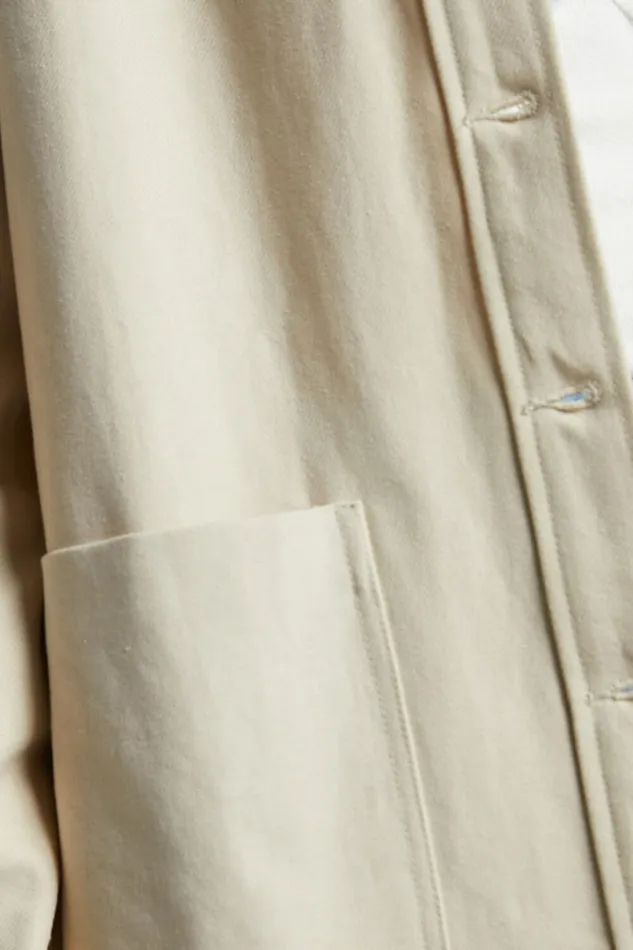 Dallas Jacket 8211 Collared Button Through Long Sleeve In Stone Women Showpo Jackets and Coats