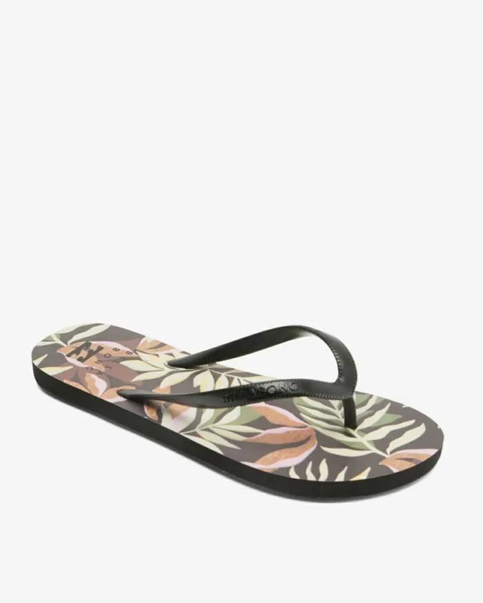Dama Rubber Flip Flop Sandals Black Multi 2 Women Billabong Shoes