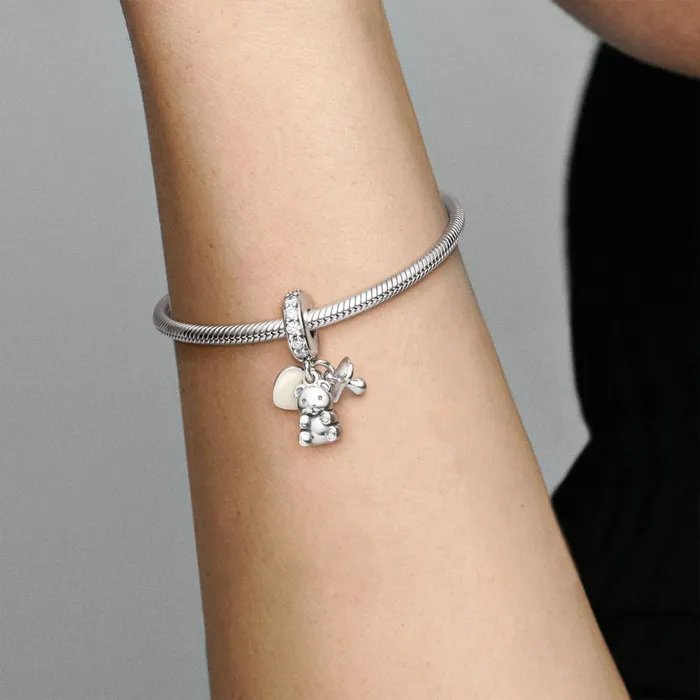 Dangle Charms Women Pandora Baby Teddy Bear Dangle Charm