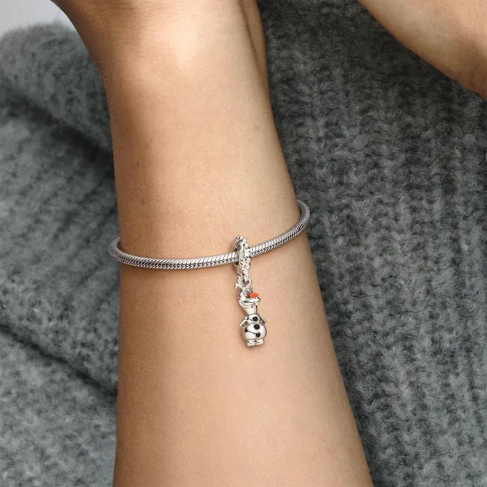 Dangle Charms Women Pandora Disney Frozen Olaf Dangle Charm