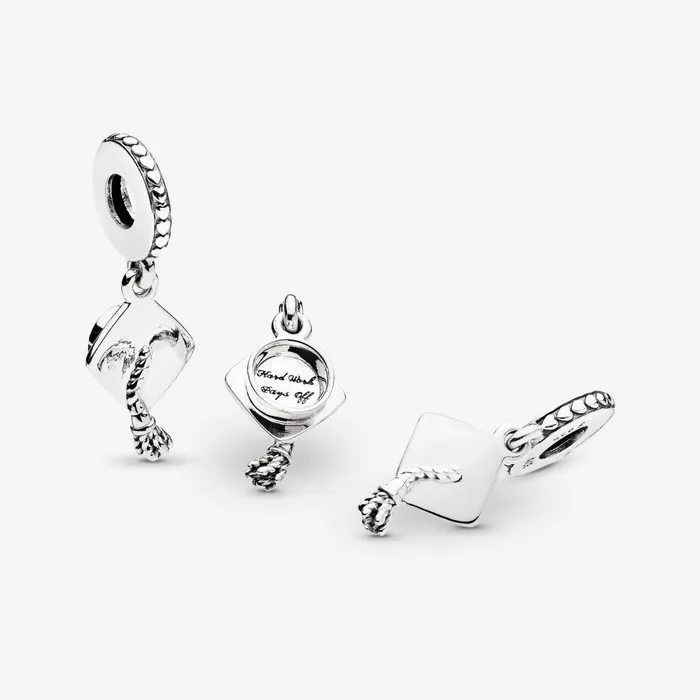 Dangle Charms Women Pandora Graduation Cap Dangle Charm Sterling Silver