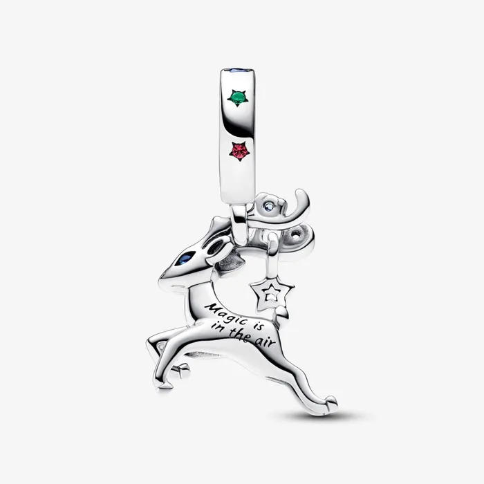 Dangle Charms Women Pandora Magical Christmas Reindeer Dangle Charm