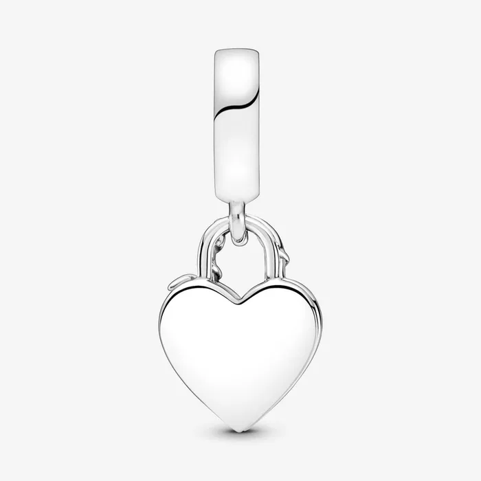Dangle Charms Women Pandora Rose Heart Padlock Dangle Charm