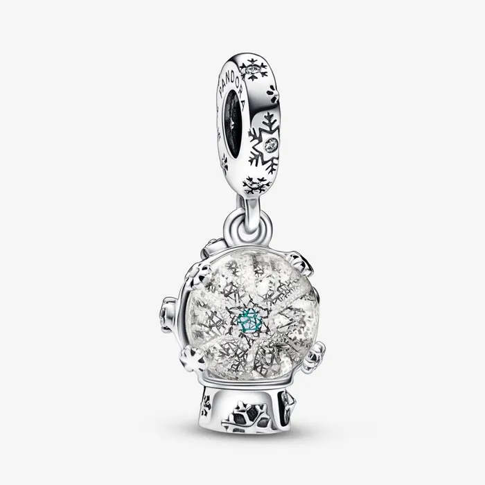Dangle Charms Women Pandora Snowflake Snowglobe Dangle Charm