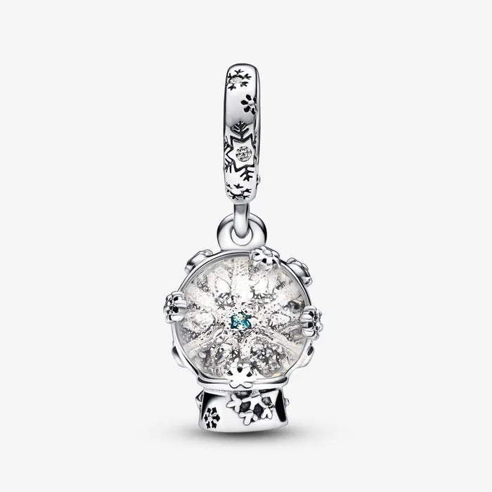 Dangle Charms Women Pandora Snowflake Snowglobe Dangle Charm