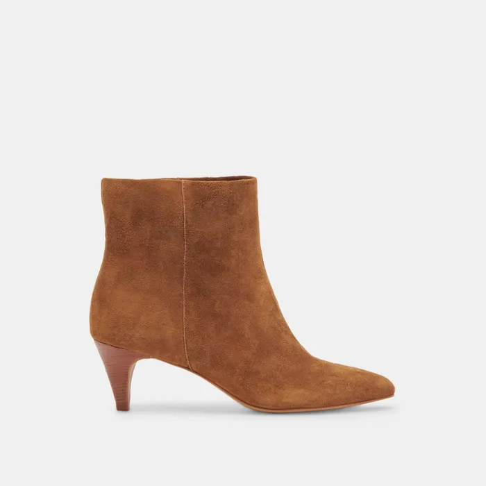 Dee Wide Booties Brown Suede Women Dolce Vita Boots and Booties