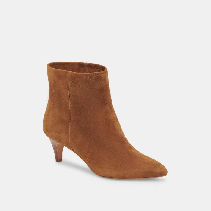 Dee Wide Booties Brown Suede Women Dolce Vita Boots and Booties