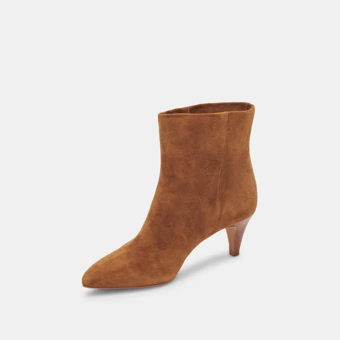 Dee Wide Booties Brown Suede Women Dolce Vita Boots and Booties