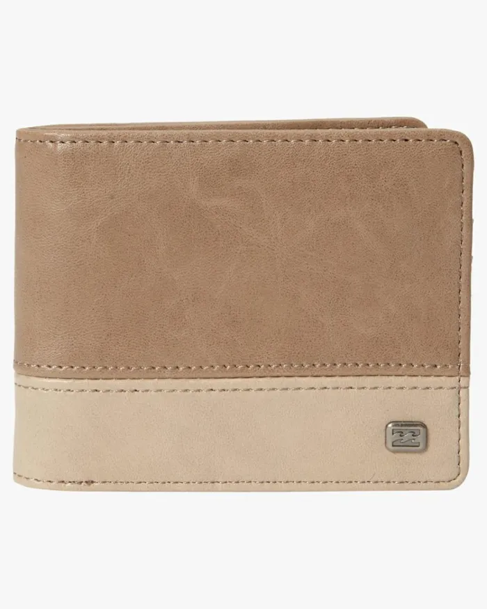 Dimension Faux Leather BiFold Wallet Clay Men Billabong Belts