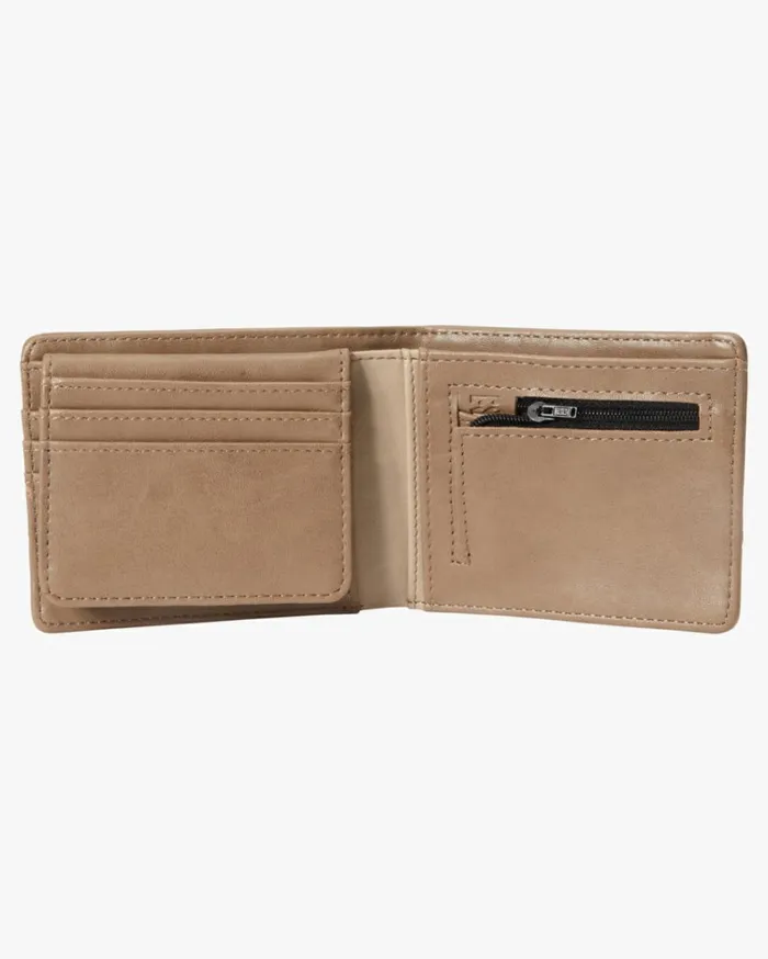 Dimension Faux Leather BiFold Wallet Clay Men Billabong Belts