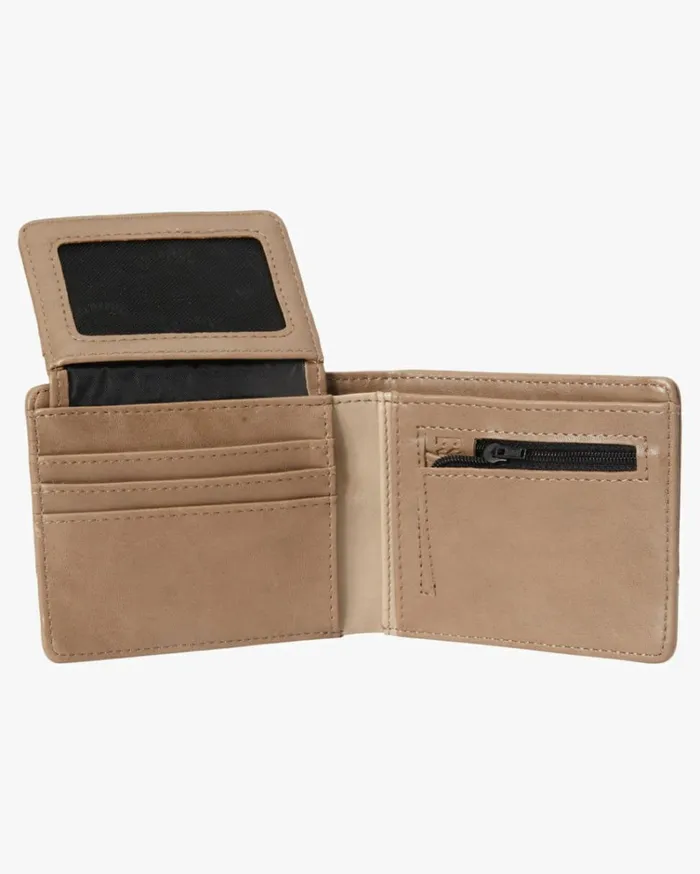 Dimension Faux Leather BiFold Wallet Clay Men Billabong Belts