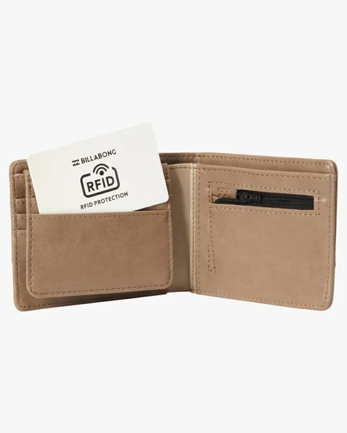 Dimension Faux Leather BiFold Wallet Clay Men Billabong Belts