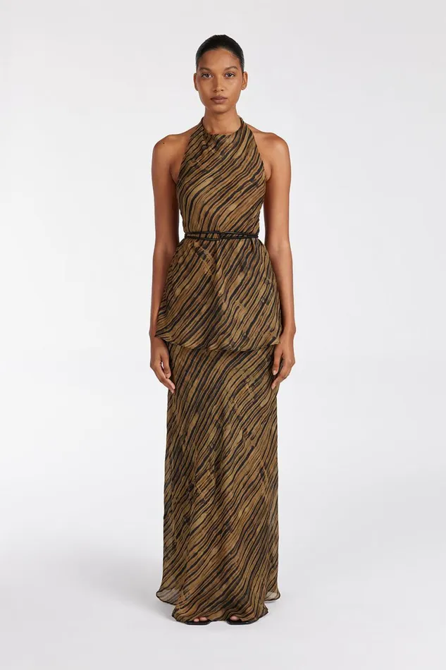 DISSH Co Ord Sets FLEUR DARK CHOCOLATE HIGH NECK TOP 8211 Women