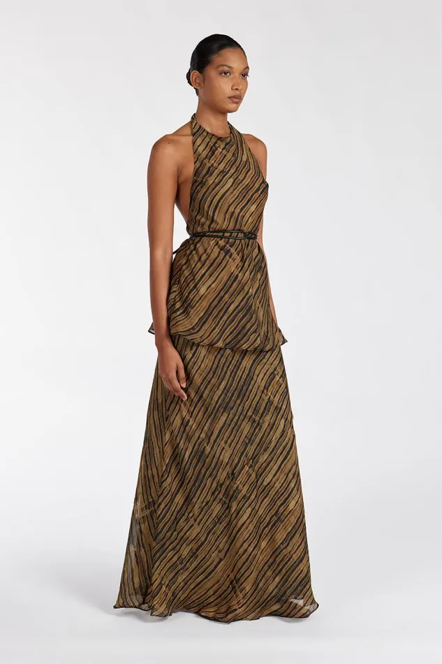 DISSH Co Ord Sets FLEUR DARK CHOCOLATE HIGH NECK TOP 8211 Women