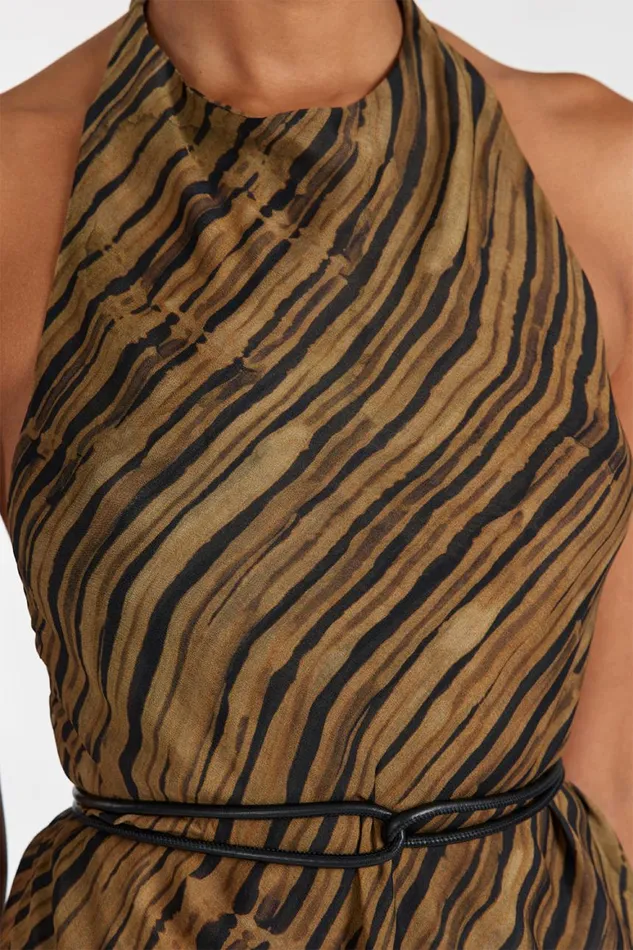 DISSH Co Ord Sets FLEUR DARK CHOCOLATE HIGH NECK TOP 8211 Women