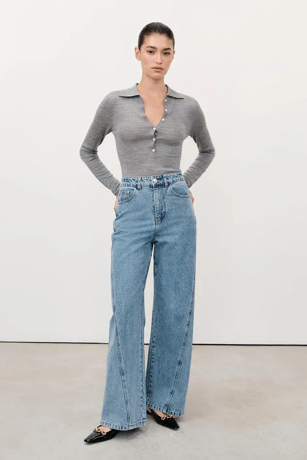 DISSH Jeans CARSON MID BLUE WIDE LEG JEAN 8211 Women