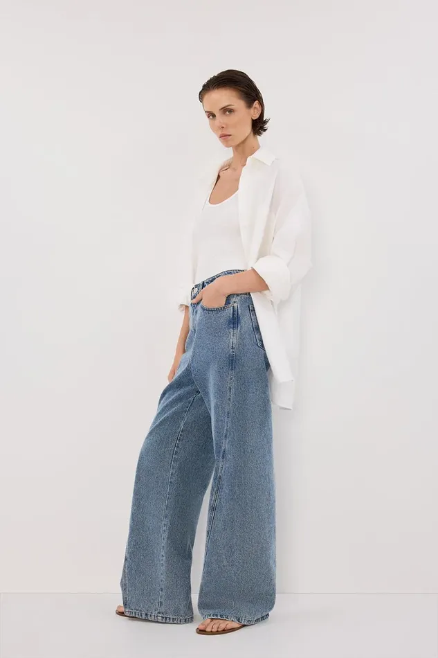 DISSH Jeans CARSON MID BLUE WIDE LEG JEAN 8211 Women