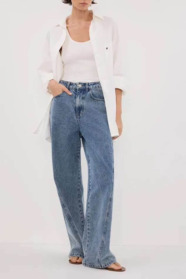 DISSH Jeans CARSON MID BLUE WIDE LEG JEAN 8211 Women