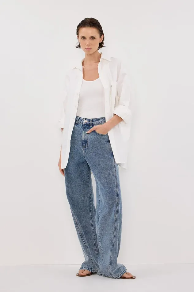 DISSH Jeans CARSON MID BLUE WIDE LEG JEAN 8211 Women