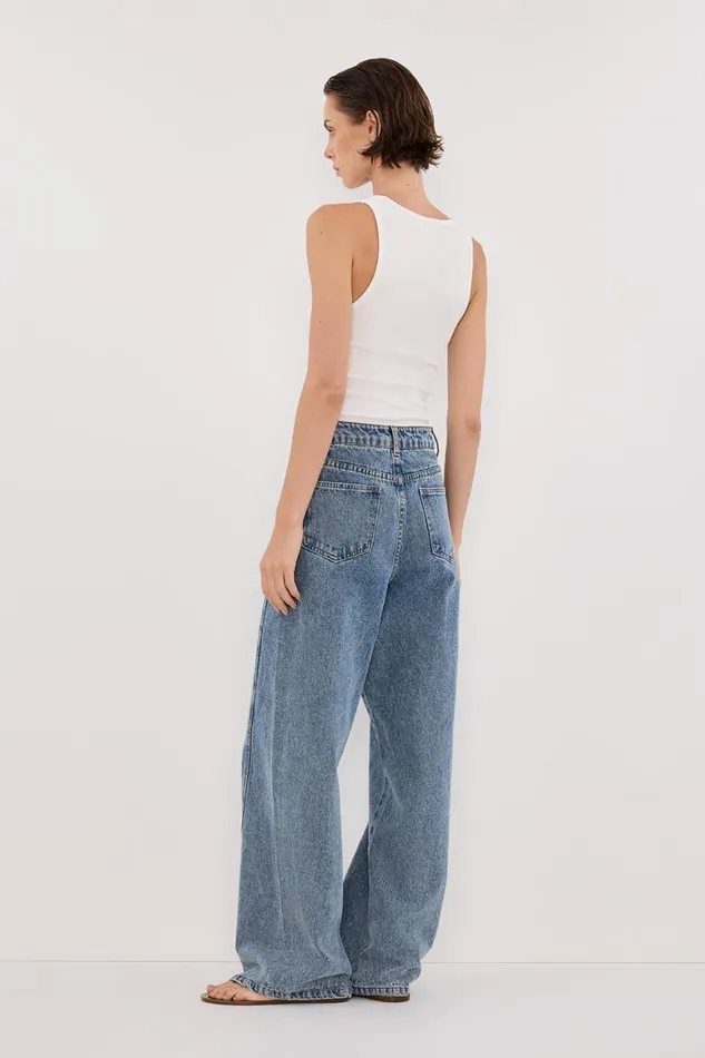DISSH Jeans CARSON MID BLUE WIDE LEG JEAN 8211 Women