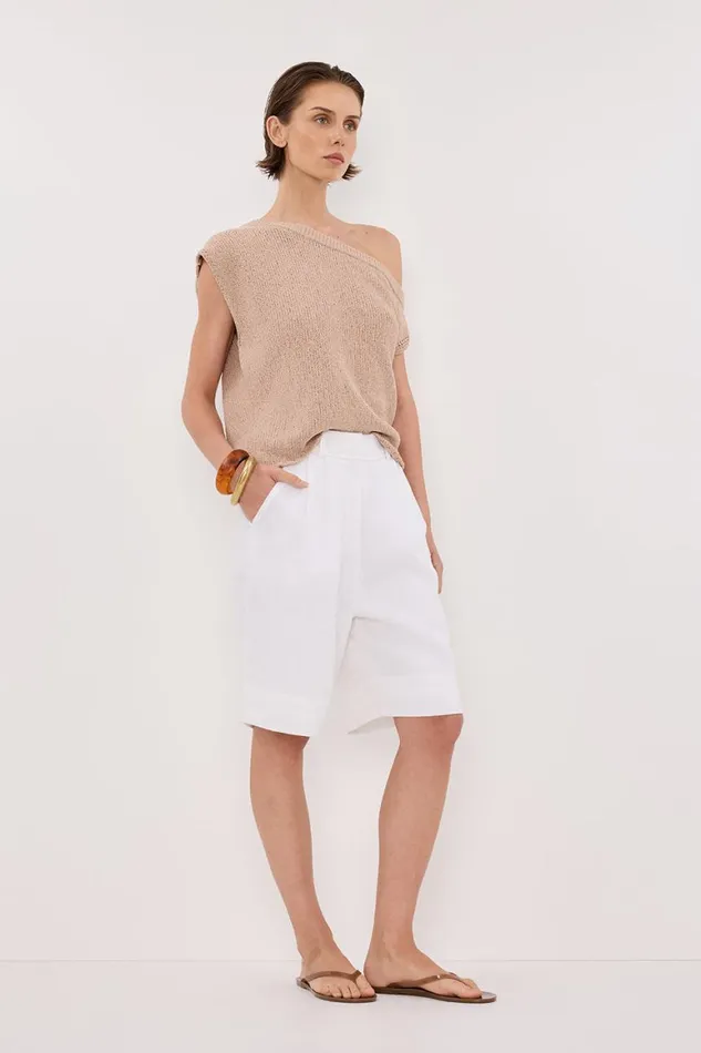 DISSH Knitted KERRY TAN ASYM KNIT TOP 8211 Women
