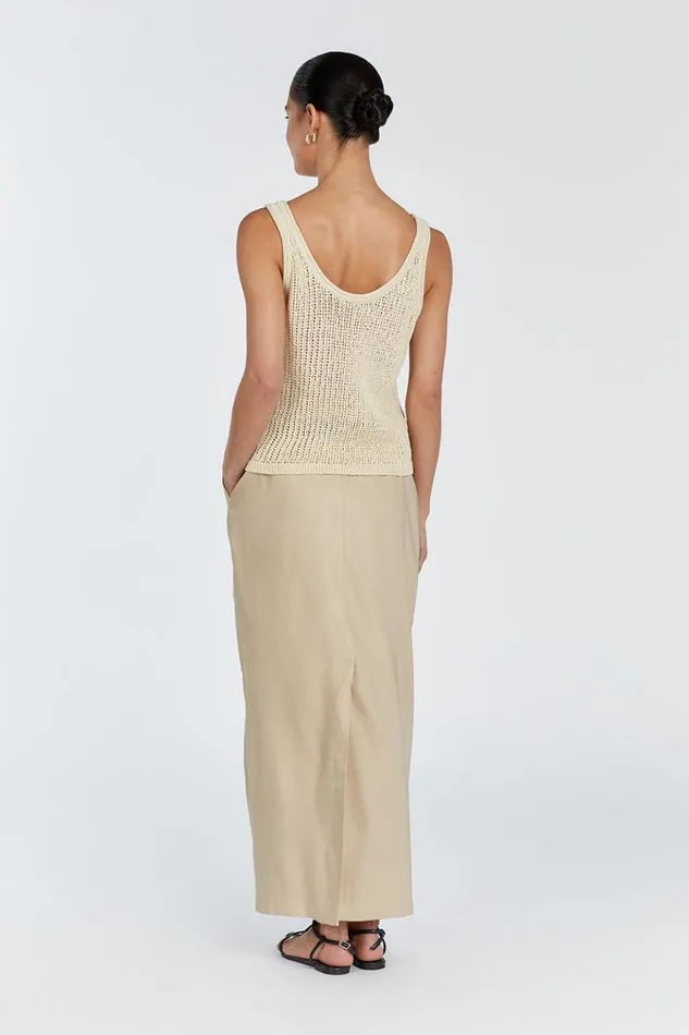 DISSH Knitted MARGOT WHEAT SCOOP KNIT TANK 8211 Women