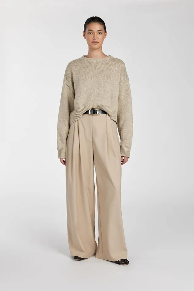 DISSH Long Sleeved OLIVER PEBBLE MARLE KNIT JUMPER 8211 Women