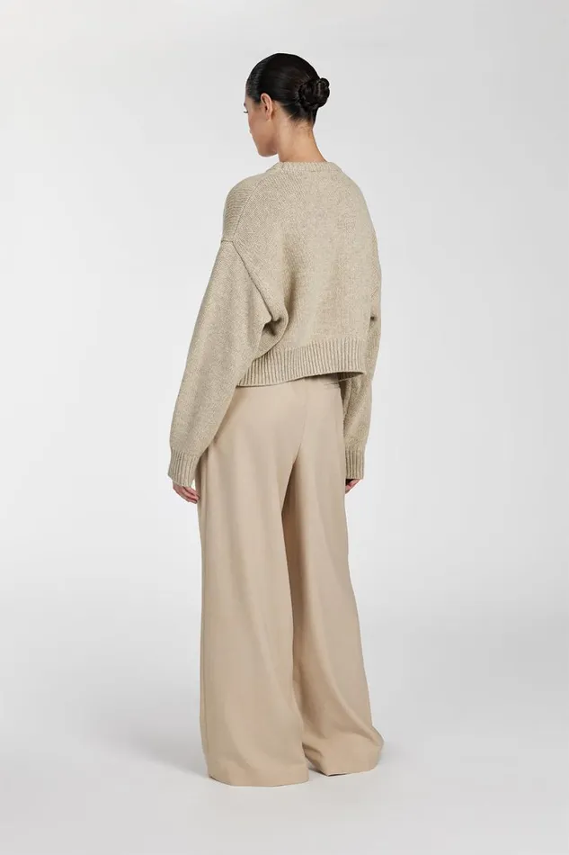 DISSH Long Sleeved OLIVER PEBBLE MARLE KNIT JUMPER 8211 Women