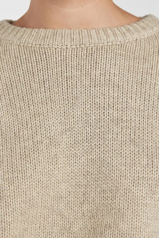 DISSH Long Sleeved OLIVER PEBBLE MARLE KNIT JUMPER 8211 Women