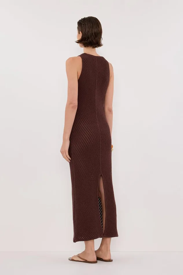 DISSH Maxi Dresses BLOOM CHOC CROCHET MAXI DRESS 8211 Women
