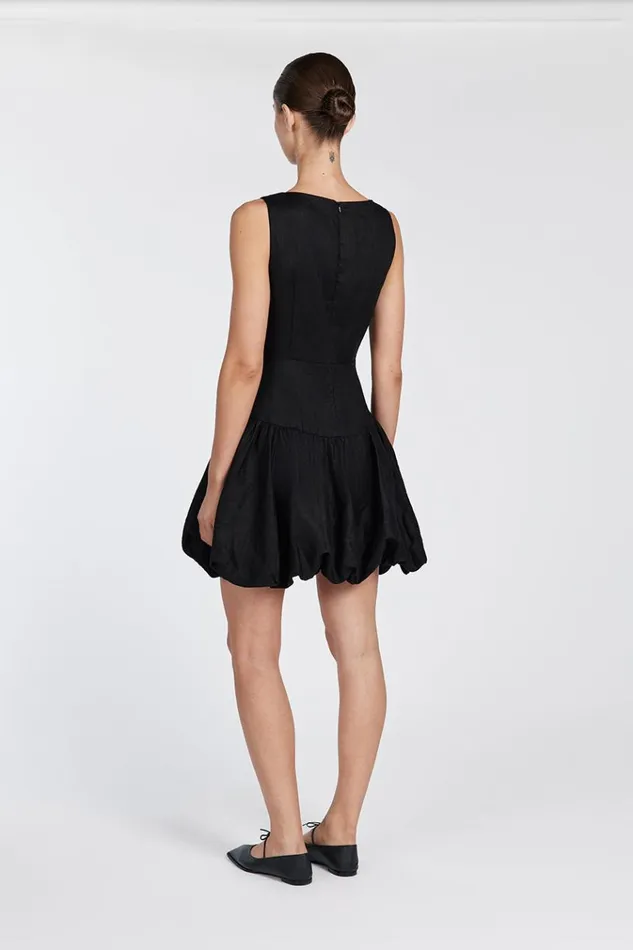 DISSH Mini Dresses IRINA BLACK BUBBLE MINI DRESS 8211 Women