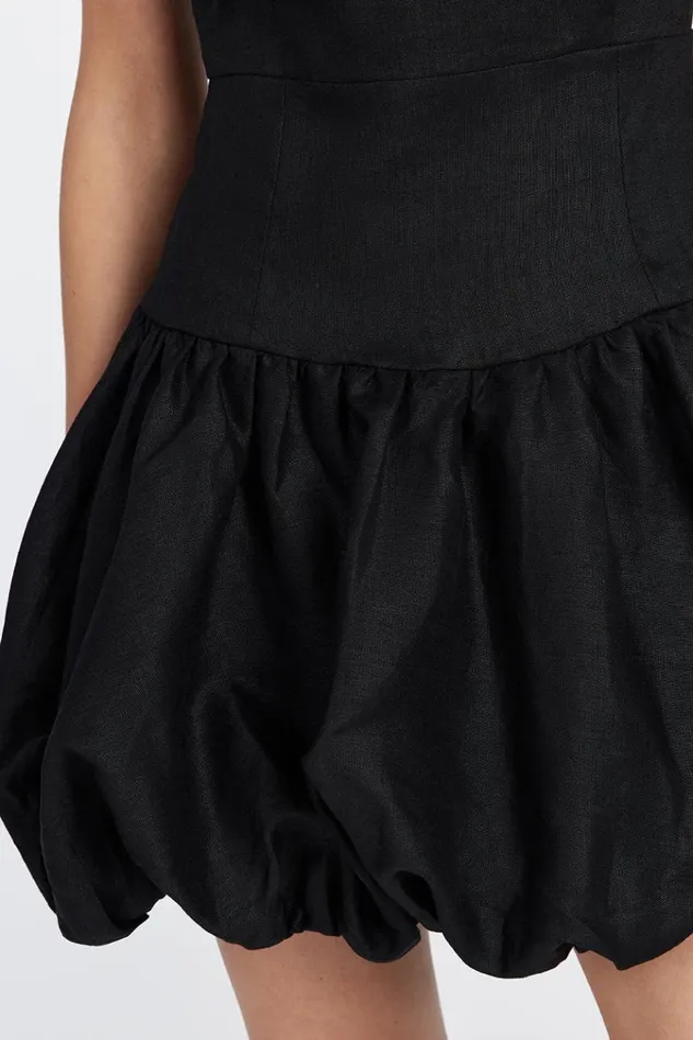DISSH Mini Dresses IRINA BLACK BUBBLE MINI DRESS 8211 Women