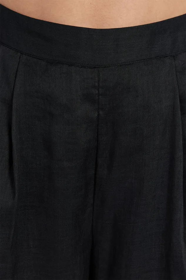 DISSH Pants KAI BLACK RAMIE RESORT PANT 8211 Women