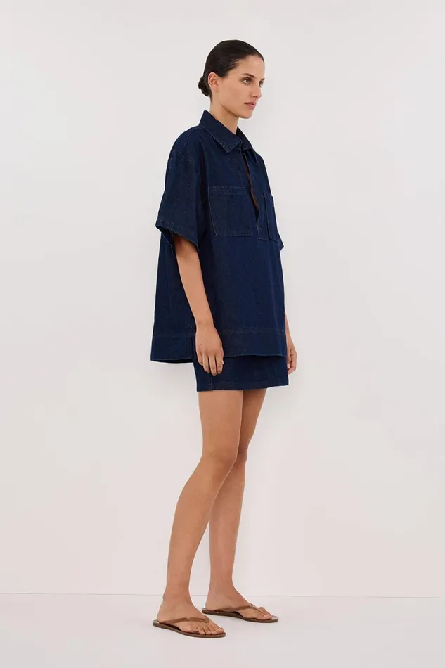 DISSH Shirts MASON INDIGO BOXY DENIM SHIRT 8211 Women