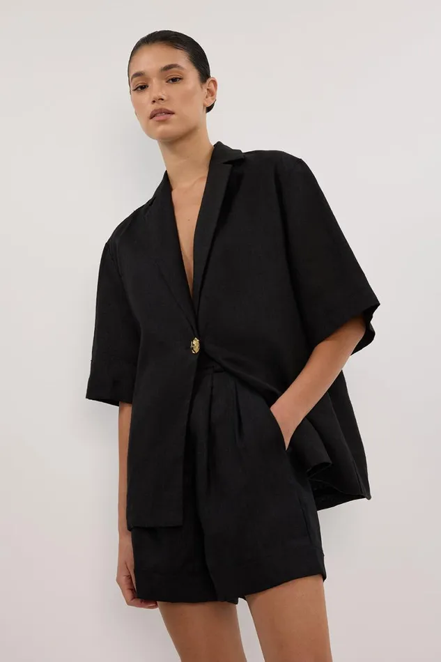 DISSH Shorts ALONDRA BLACK LINEN SHORT 8211 Women