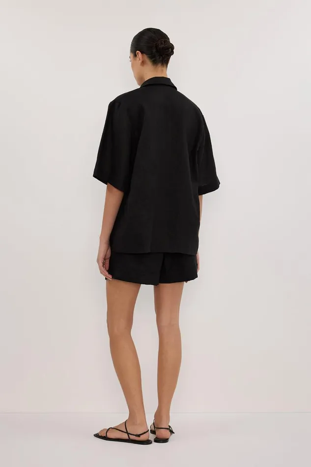 DISSH Shorts ALONDRA BLACK LINEN SHORT 8211 Women