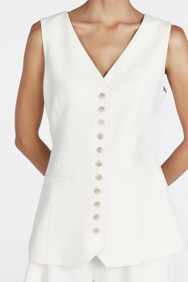 DISSH Vests CELINE CREAM VEST 8211 Women