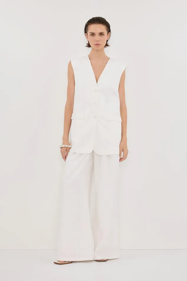 DISSH Vests OLIVER WHITE VEST 8211 Women