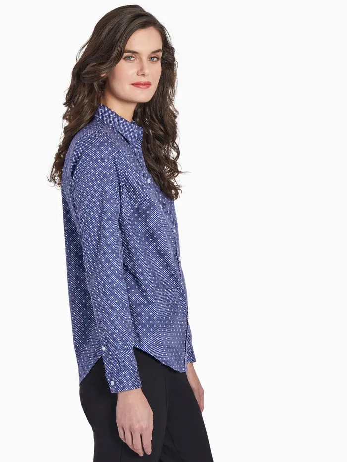 Dotted EasyCare Oxford ButtonUp Shirt Women Jones New York Tops and Blouses Dotted EasyCare Oxford ButtonUp Shirt Women Jones New York Tops and Blouses