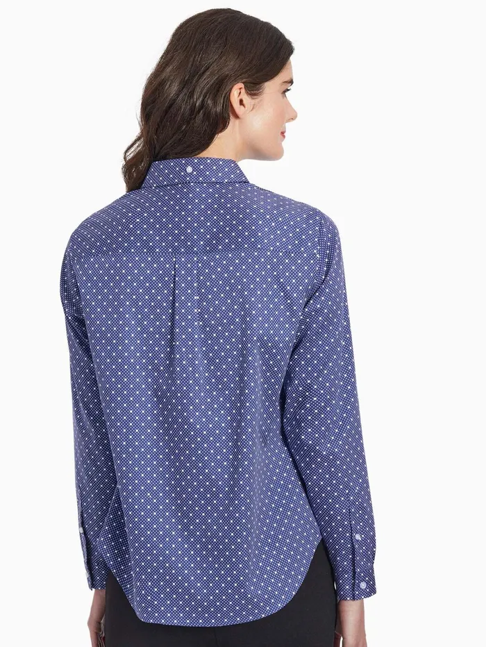 Dotted EasyCare Oxford ButtonUp Shirt Women Jones New York Tops and Blouses Dotted EasyCare Oxford ButtonUp Shirt Women Jones New York Tops and Blouses