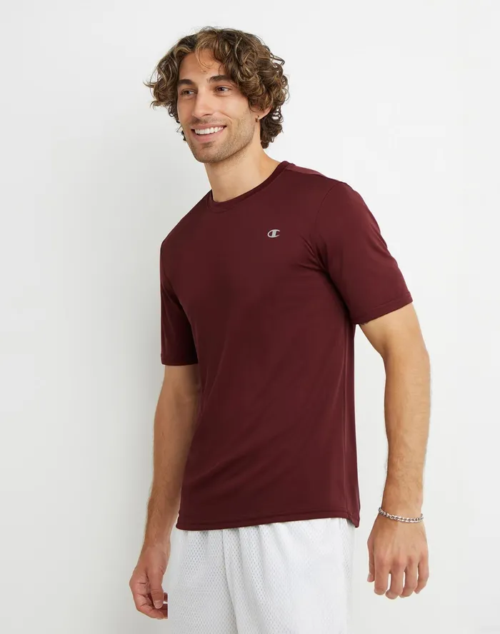 Double Dry Tee Maroon Men Champion TShirts and Tops