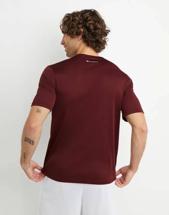 Double Dry Tee Maroon Men Champion TShirts and Tops