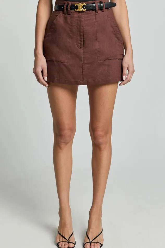 Dream Skort 8211 High Waisted A Line Skort In Brown Women Showpo Conscious