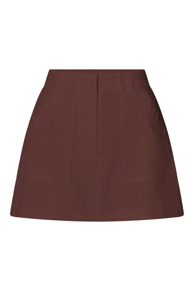 Dream Skort 8211 High Waisted A Line Skort In Brown Women Showpo Conscious