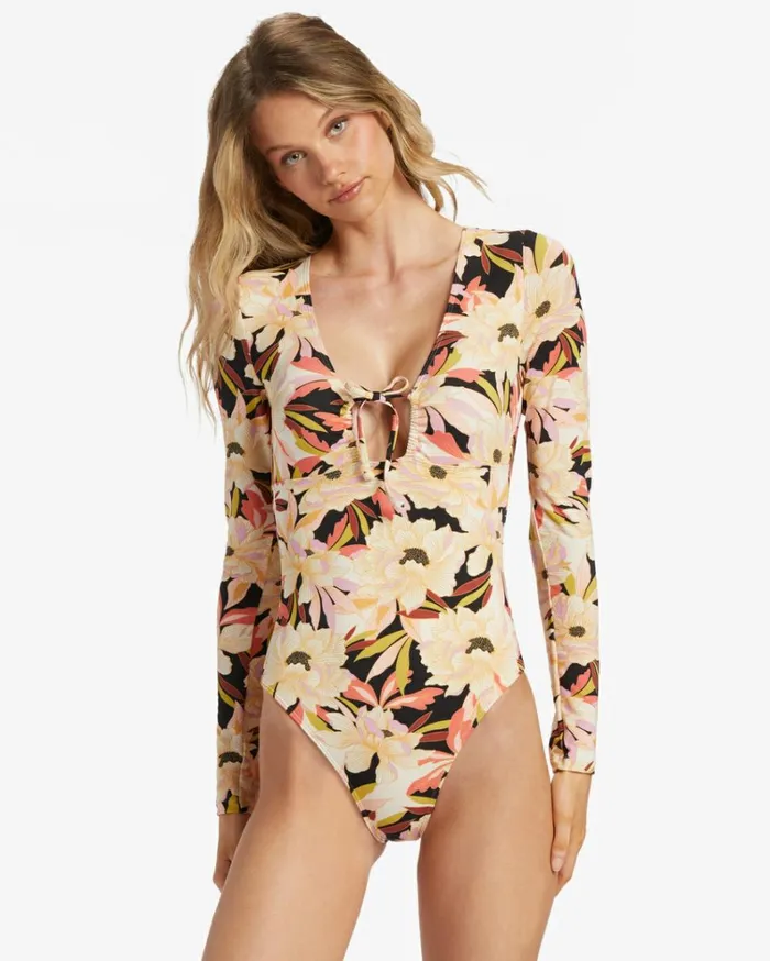 Dream State Surf Tee Multi Women Billabong Rashguards and Bodysuits