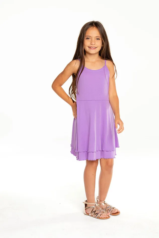 Dresses and Skirts Girls Chaser Brand Baby Rib Flouncy Cami Mini Dress