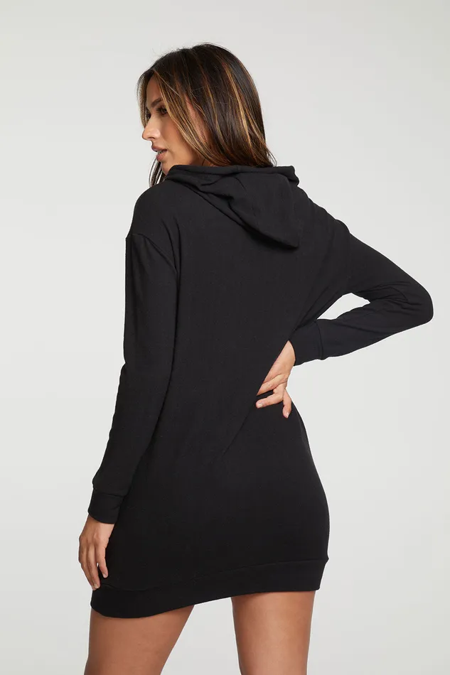 Dresses rPET Bliss Knit Long Sleeve Hooded Dress 8211 Chaser Brand Womens